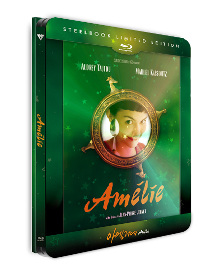 Blu-Ray]Amelie (Le Fabuleux Destin d'Amélie Poulain) Steelbook Lenticular C LE (Kimchidvd Exclusive No.10) / Blu-Ray]아멜리에 스틸북 렌티큘러 C Type 한정판 (무료배송)